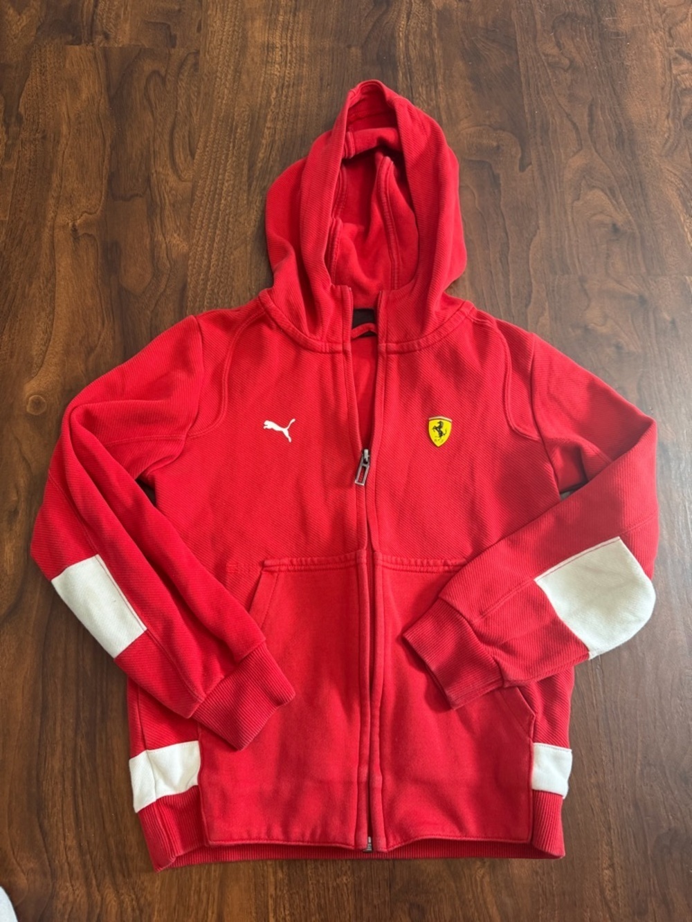 Puma Ferrari Hoodie Red Scuderia Ferrari Track Full Zip